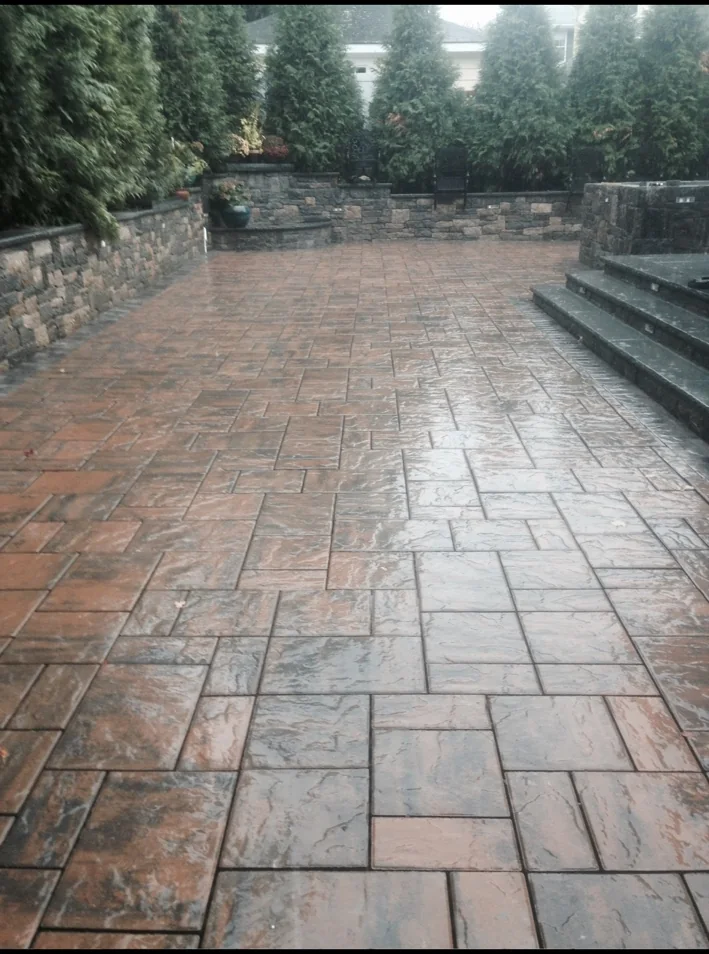 Large paver patio