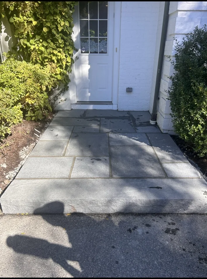 Bluestone entry landing